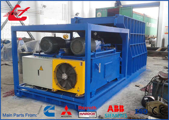 4000kN Horizontal Container Scrap Shear 1400mm Blade Heavy Steel Scrap Processing For Recycling and Steel Mills
