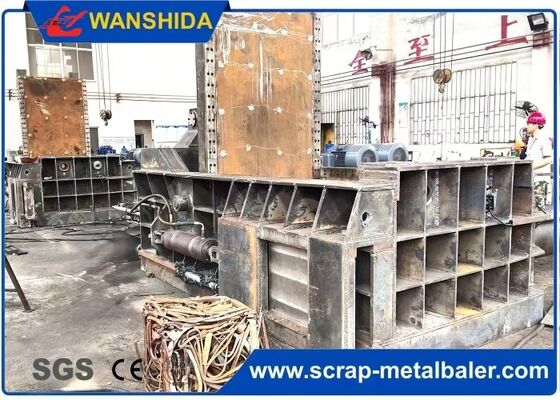 1250KN Scrap Metal Baler Machine 1.5-2Tons/hour Production Rate With Automatic Operation Model