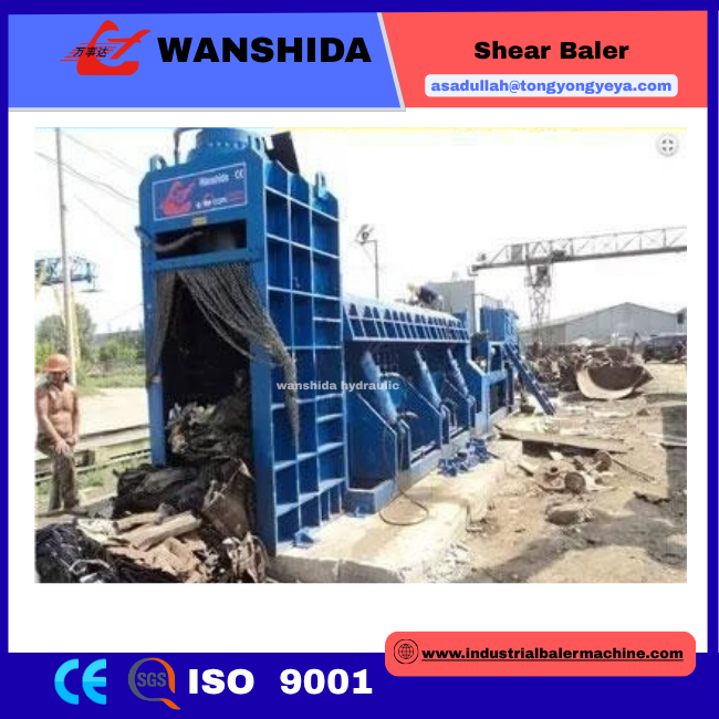 1000 Ton Scrap Metal Shear Baler: 7000x2950mm Bale Chamber,20-30 Tons/Hour Processing Capacity, Ideal For Metal Smelting Plants