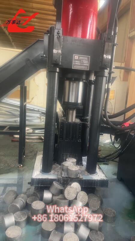 High-Efficiency Y83-3150 Hydraulic Scrap Metal Briquetting Press With 3150kN Nominal Force And 125×(50-60)Mm Briquette Size