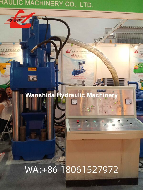 500Ton Metal Briquetting Press 30kW Hydraulic For Lead Red Brass Sawdust Recycling