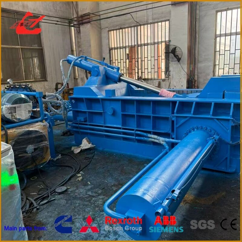Y83-160 Turn-Out Hydraulic Metal Baler With 1600kN Force And 1600×1000×800mm Chamber For Scrap Recycling