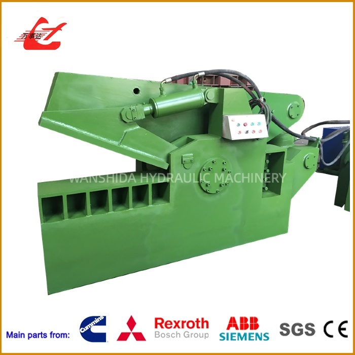 Hydraulic Alligator Shear For Metal Waste Cutting – 800mm Blade, Compact Design  Manual & PLC Operation